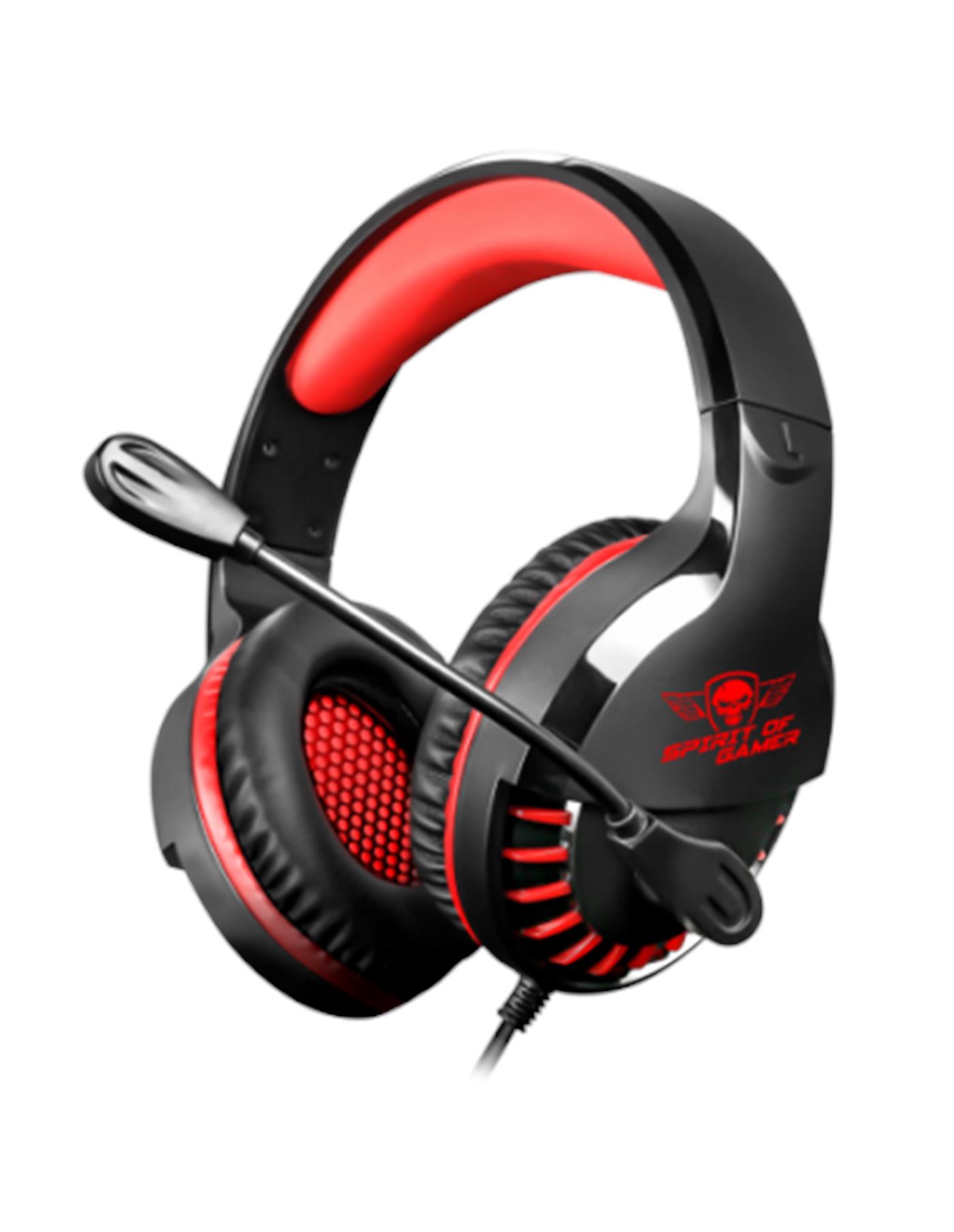 Auriculares Con Microfono Gaming Spirit Of Gamer Pro H3 Multiplataforma Rojo